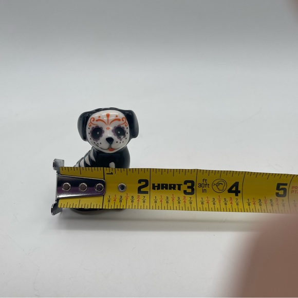 New Day of the Dead Dog Skeleton Sugar Skull Halloween Salt & Pepper Shakers - Picture 8 of 11